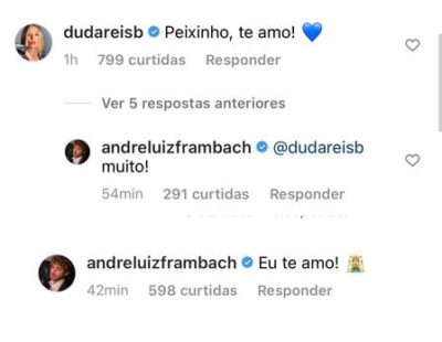 Duda Reis assume namoro com André Luiz Frambach, ex de Larissa Manoela