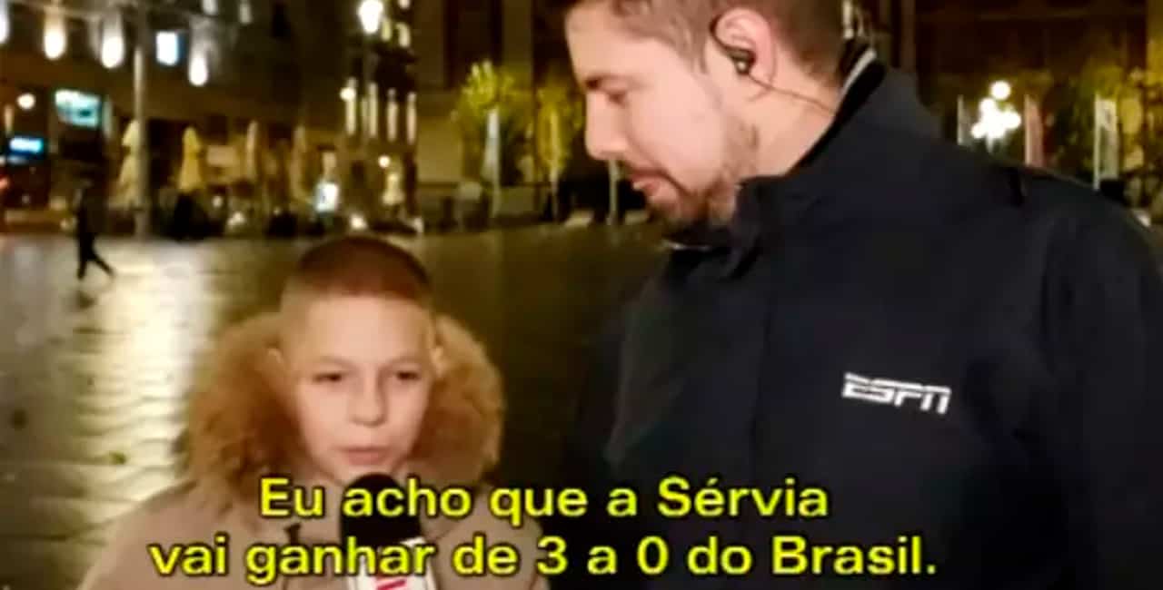 Criança Diz Que Sérvia Vence O Brasil E Provoca Neymar: &Quot;Vai Chorar Igual Bebê&Quot;