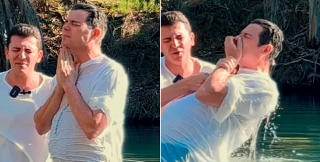 O Apresentador Celso Portiolli (55) Surpreendeu Ao Revelar Que Foi Batizado Nas Águas Do Rio Jordão, Em Israel, Nesta Semana.