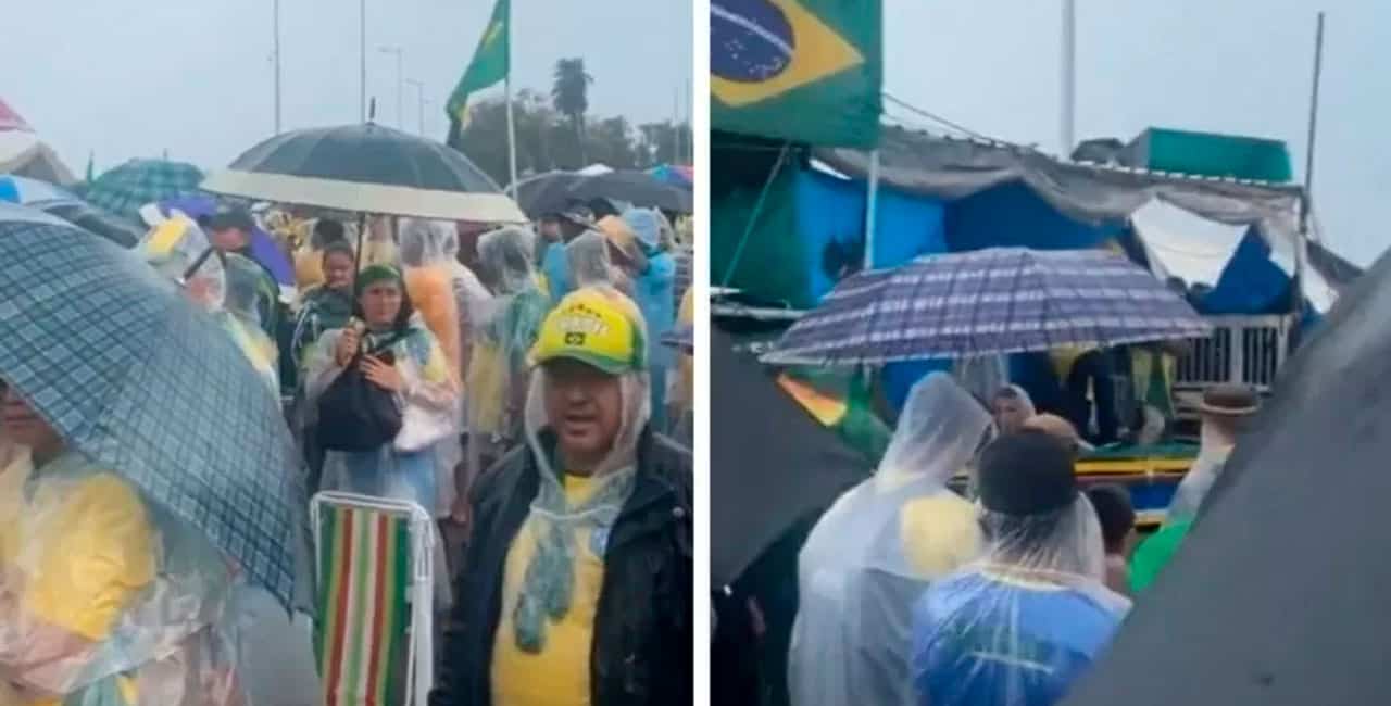 Em Meio A Um Forte Temporal Em Brasília, Quatro Pessoas Foram Atingidas Por Um Raio Em Um Acampamento Bolsonarista Na Frente Do Quartel-General Do Exército.