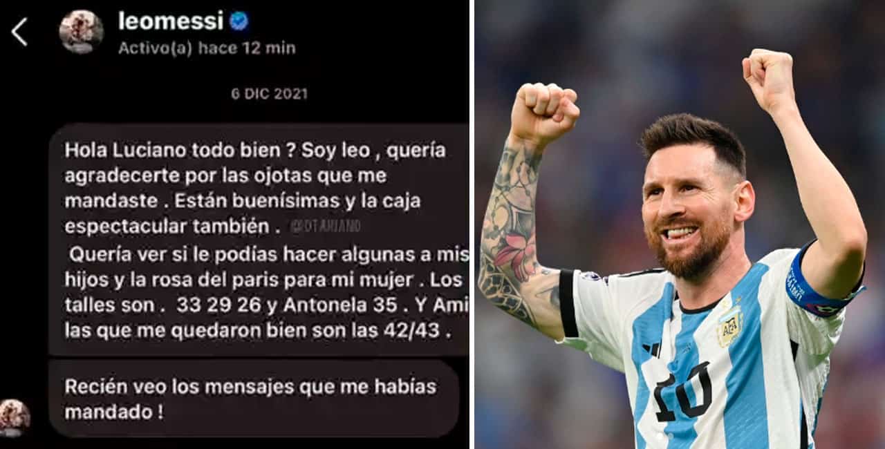 Lionel Messi, Craque Do Psg E Da Seleção Argentina, Viralizou Nas Redes Sociais Com Uma Mensagem Para Uma Loja De Sandálias.