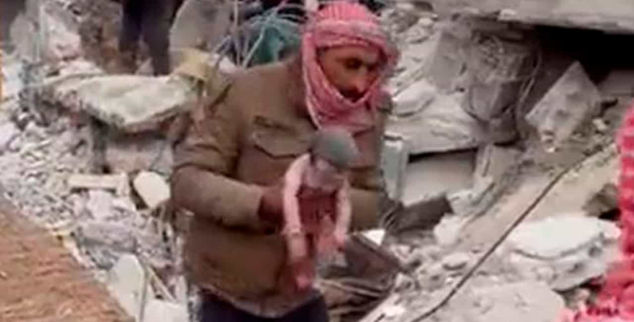 Recém-Nascida É Resgatada Com Cordão Umbilical De Escombros Do Terremoto Na Síria; Veja Vídeo