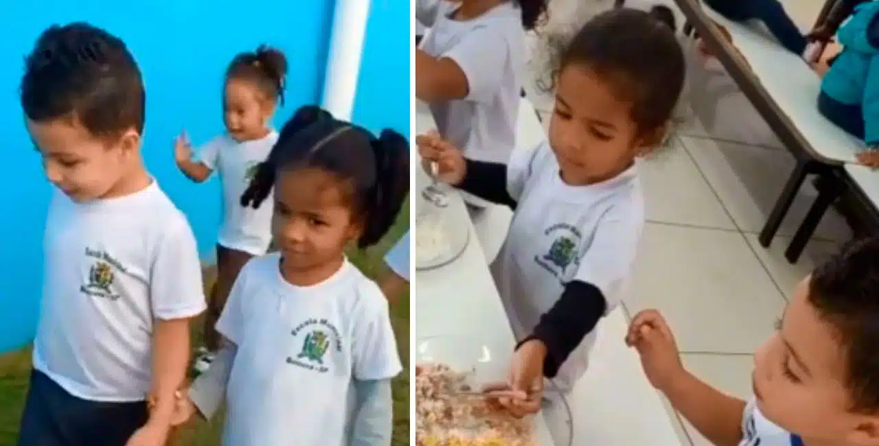Menina Ajuda Amigo Autista A Comer Na Escola E Vídeo De Gesto Emocionante Viraliza