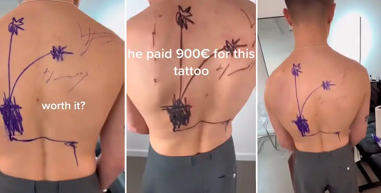 O Tatuador Mykhailo, De 21 Anos E Morador De Berlim, Na Alemanha, Chamou A Atenção Dos Seus Seguidores No Tiktok Ao Compartilhar Uma Tatuagem Controversa.