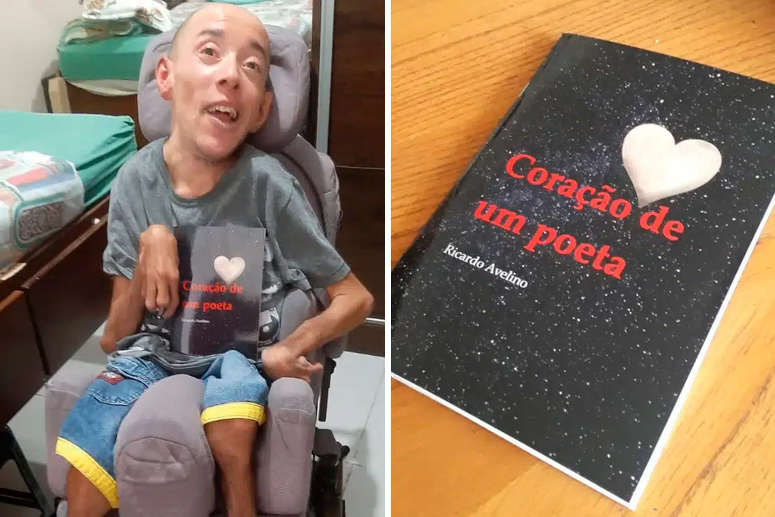 Escritor Deficiente Lança Livro De Poesias Para Comprar Cadeira Motorizada