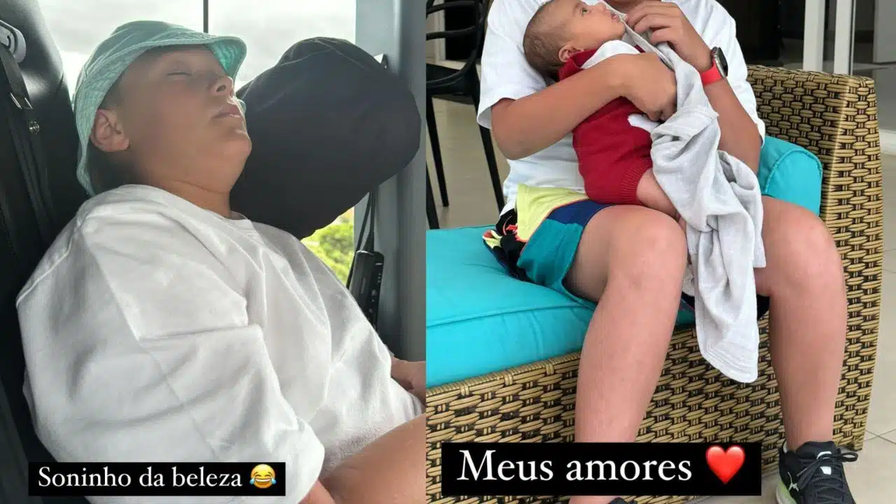 Neymar Mostra Os Filhos Davi Lucca E Mavie Juntos: &Quot;Meus Lindos&Quot;