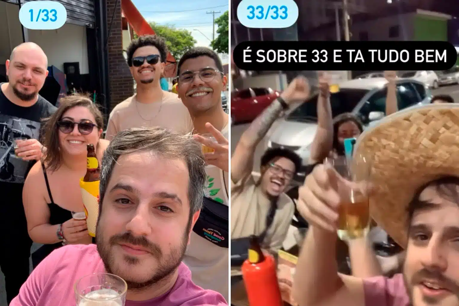 Homem Celebra Seus 33 Anos, Visitando 33 Bares E Apreciando Cervejas