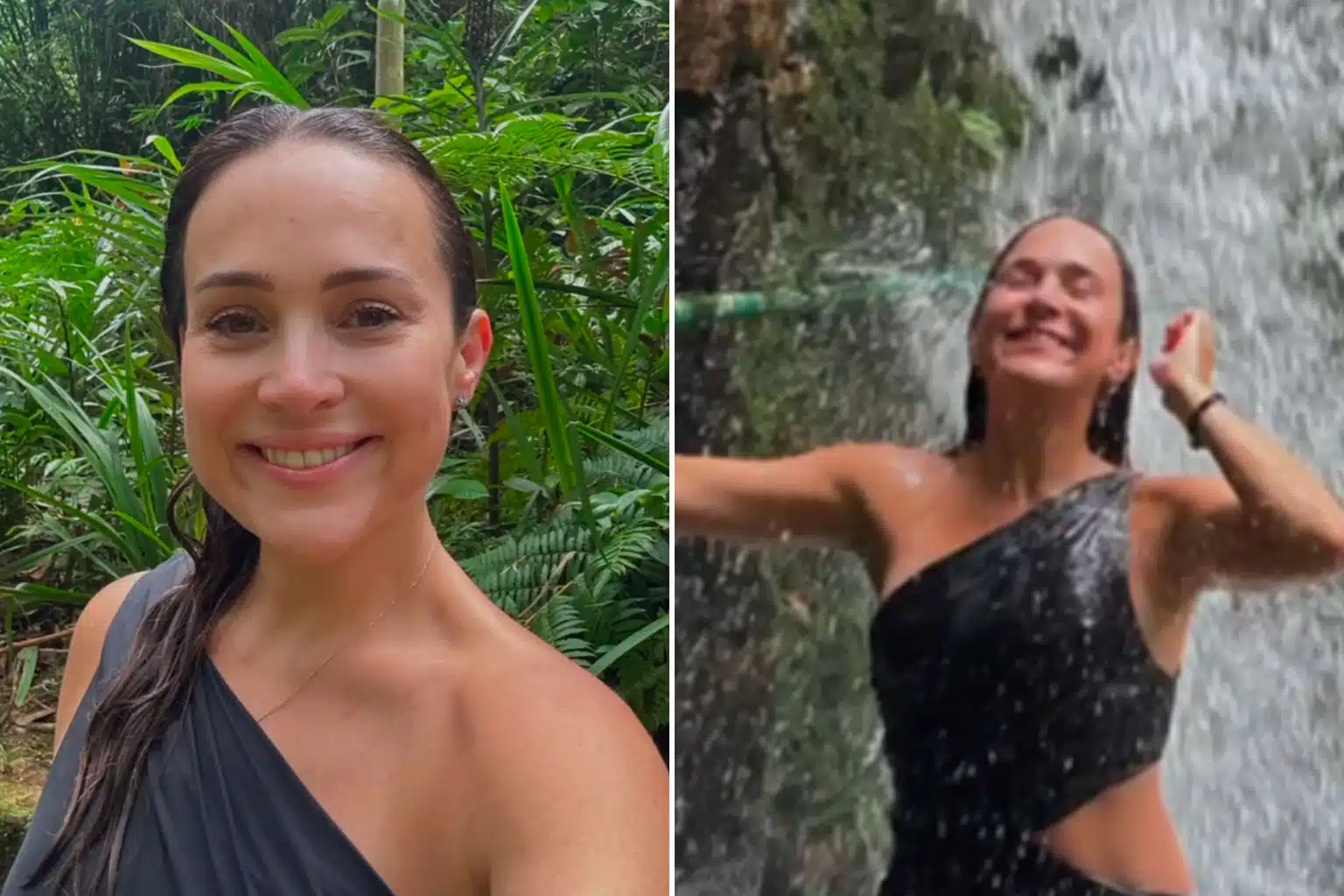 Discreta E Deslumbrante, Gabriela Duarte Mostra Corpaço Em Banho De Cachoeira