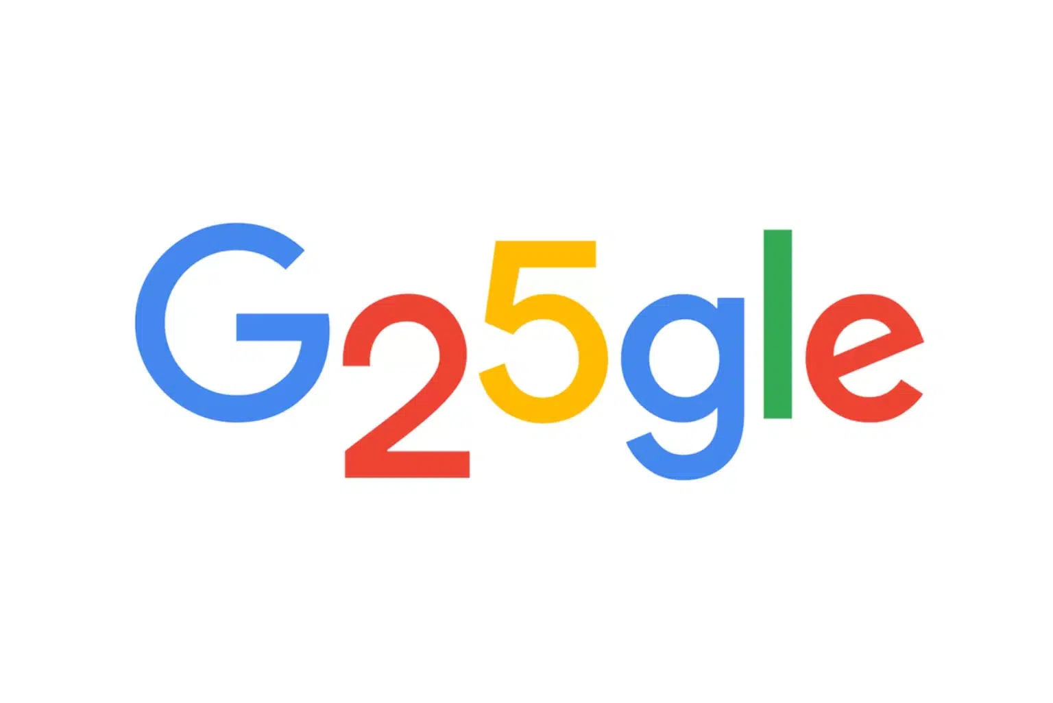 Google celebra 25 Anos com Doodle especial