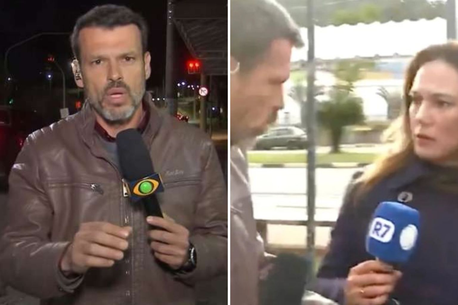 Repórter da Band se pronuncia após empurrar jornalista da Record: "Inaceitável"