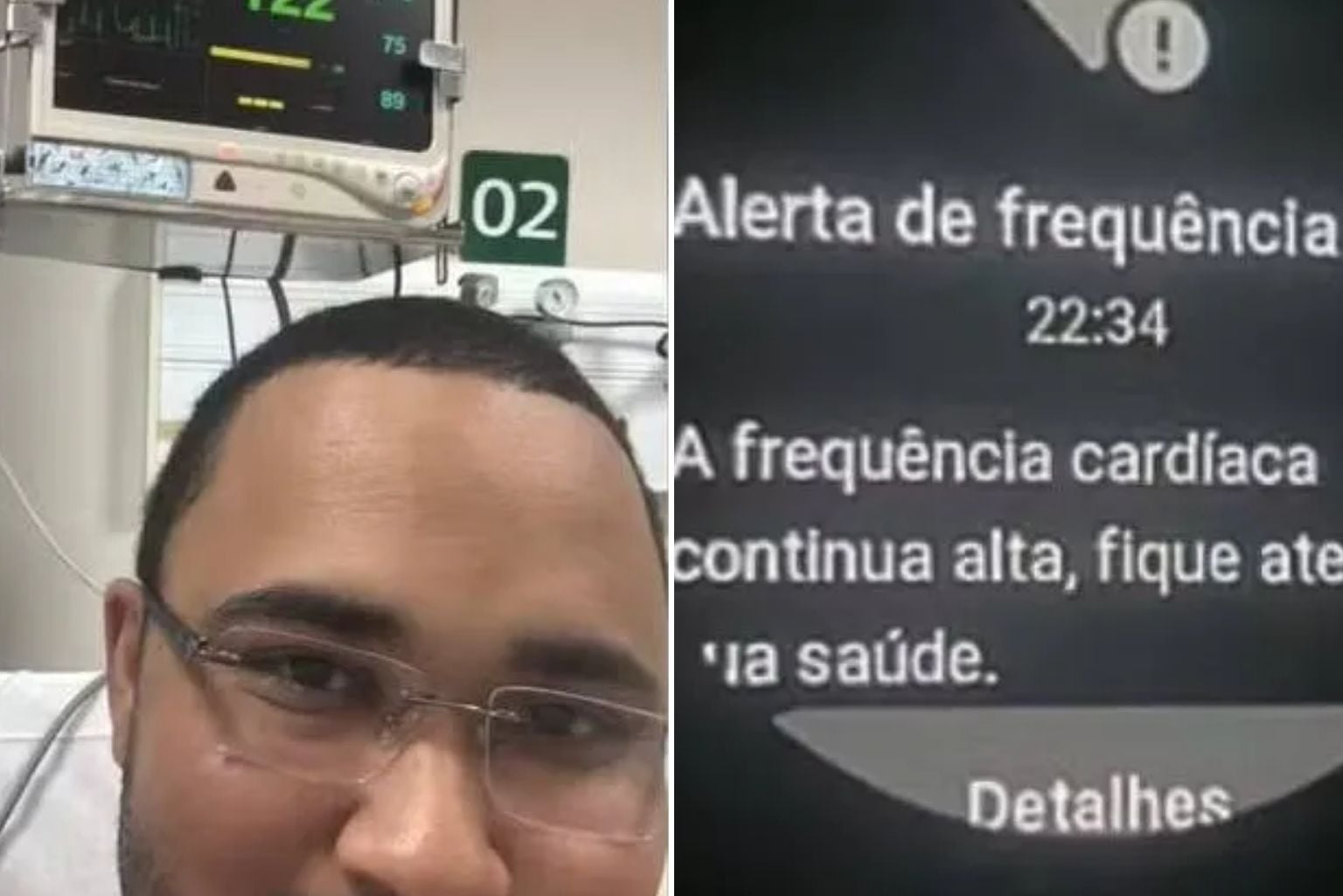 Alerta Em Smartwatch Para Frequência Cardíaca Elevada Leva Homem Para A Uti