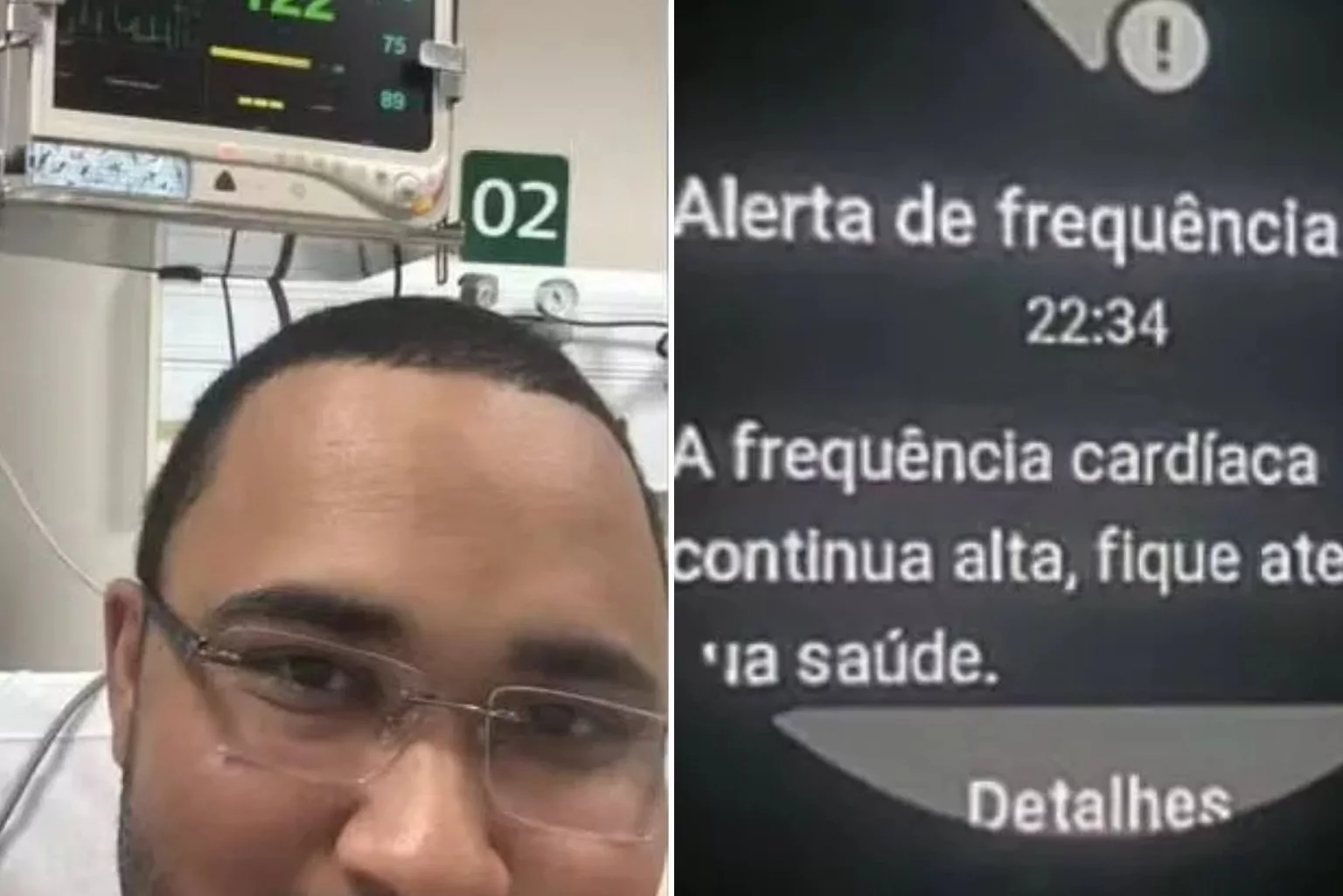 Alerta Em Smartwatch Para Frequência Cardíaca Elevada Leva Homem Para A Uti
