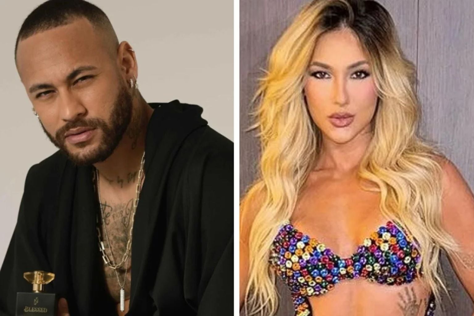 Montagem Feita A Partir De Fotos Das Redes Sociais De Neymar E Virginia Fonseca - Metrópoles