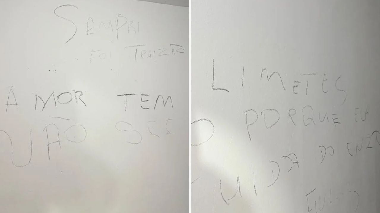Veja o que o homem que matou a esposa a facadas em SP escreveu na parede Veja O Que O Homem Que Matou A Esposa A Facadas Em Sp Escreveu Na Parede