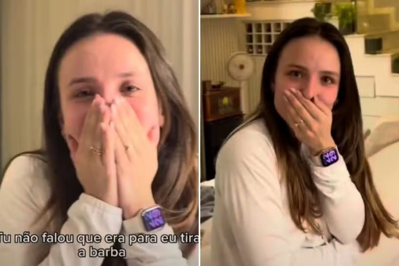 André Luiz Frambach muda o visual, tira a barba e mostra reação de Larissa Manoela André Luiz Frambach Muda O Visual, Tira A Barba E Mostra Reação De Larissa Manoela
