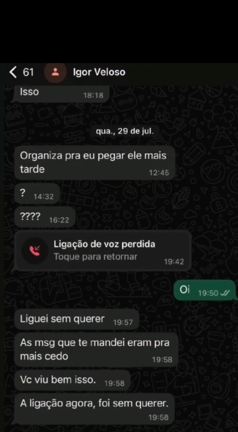 Prints Expõem Pressão Enfrentada Pela Mãe De Gustavo Antes Da Tragédia