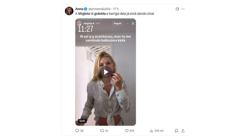 Rumores De Gravidez Repercutiram Na Web - X/Reprodução/Nd Mais