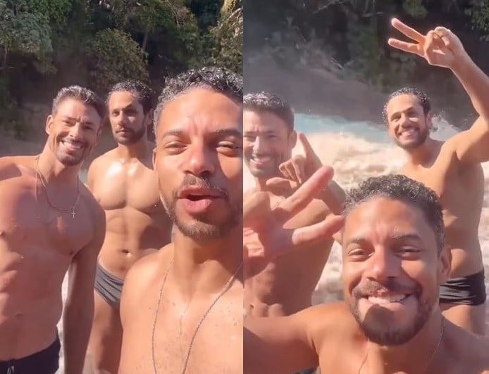 Cauã Reymond, Paulo Lessa E Amaury Lorenzo Mostram Amizade Fora De Cena  — Foto: Reprodução/ Instagram