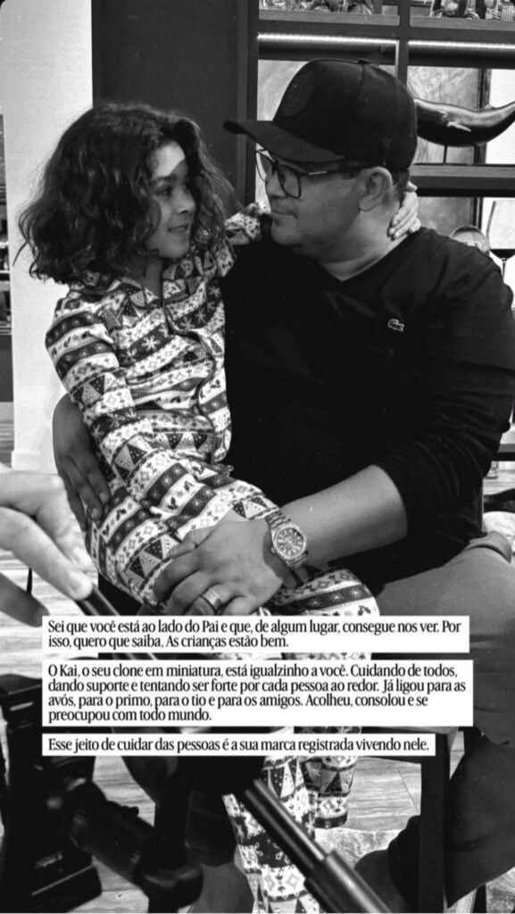 Cláudia Guimarães, Ex-Mulher Do Empresário Bruno Avelar, Que Estava Com O Cantor Sertanejo Rick Em Queda De Helicóptero Sem Sobreviventes Compartilhou Um Mensagem Em Homenagem Ao Cantor Em Suas Redes Sociais Nesta Terça-Feira (22/9)