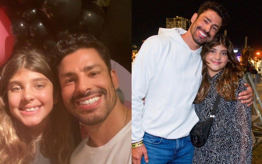 Cauã Reymond E A Filha Sofia, Fruto Do Relacionamento Com Grazi Massafera — Foto: Reprodução/Instagram E Fabio Cordeiro/Reprodução/Instagram